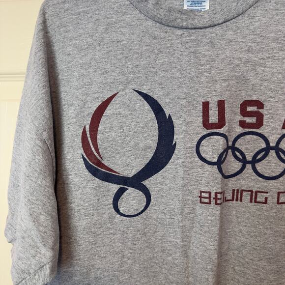 Delta Pro Weight Olympic Games Beijing 2008 Gray T-Shirt Size XL - Picture 8 of 10